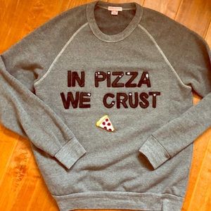 Bow & Drape In Pizza We Crust sweatshirt